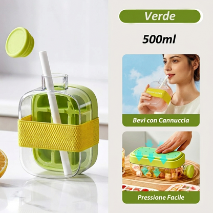 GLACIO - Bottiglia in silicone con ghiaccio